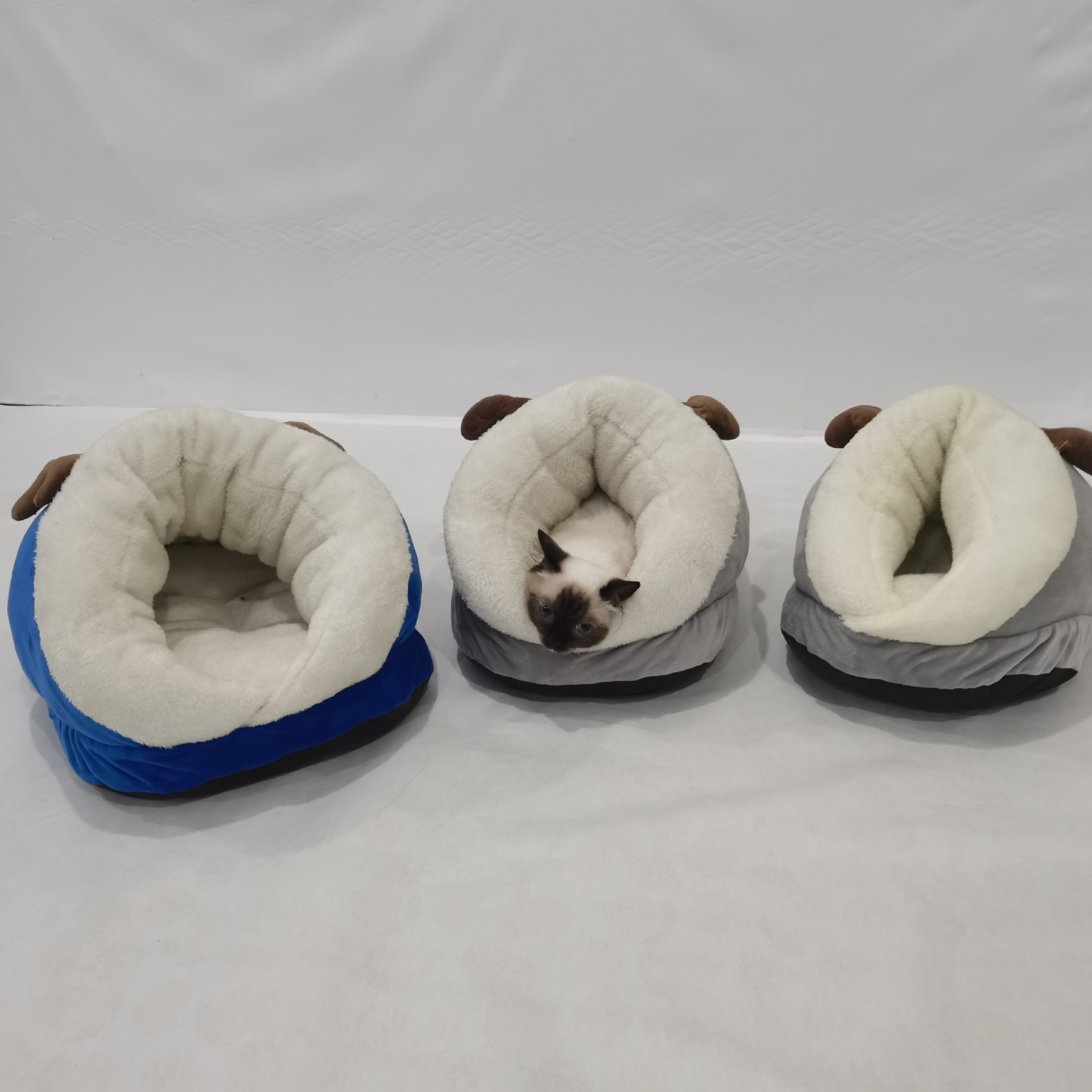 Calming Donut Dog Bed — Faux Fur view 3